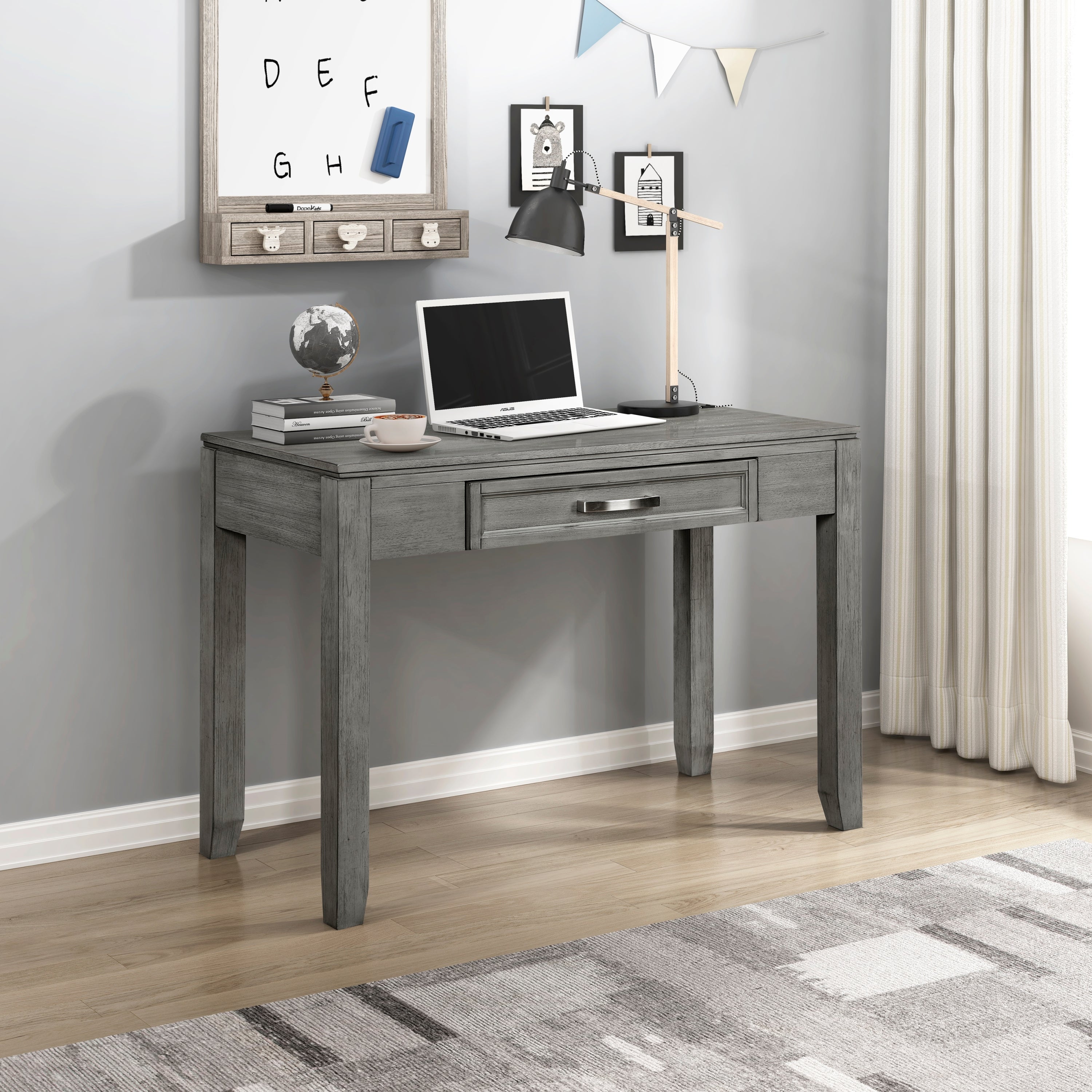 Writing Desk, 42 in, Grey