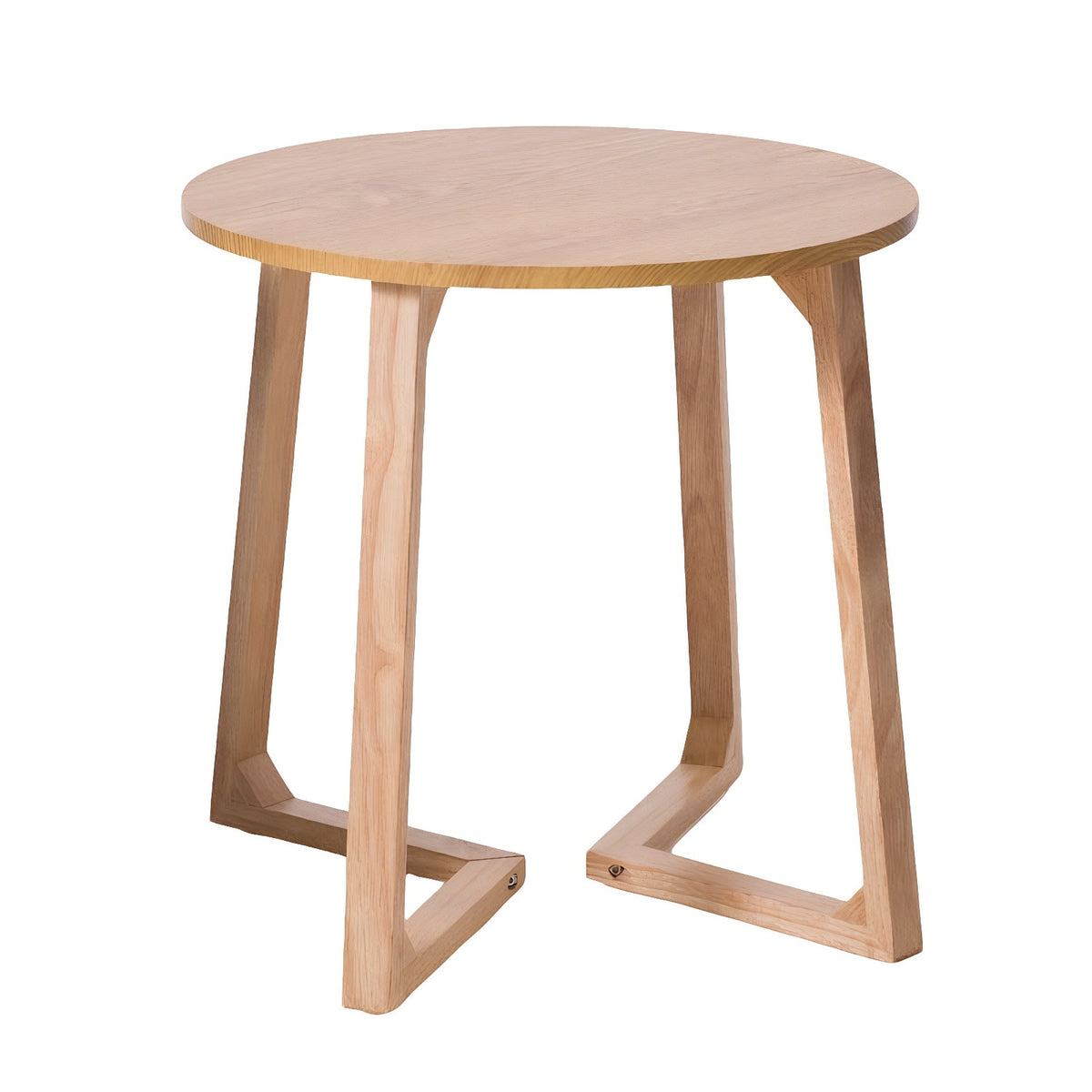 Natural Round Side Table, 23.6 in
