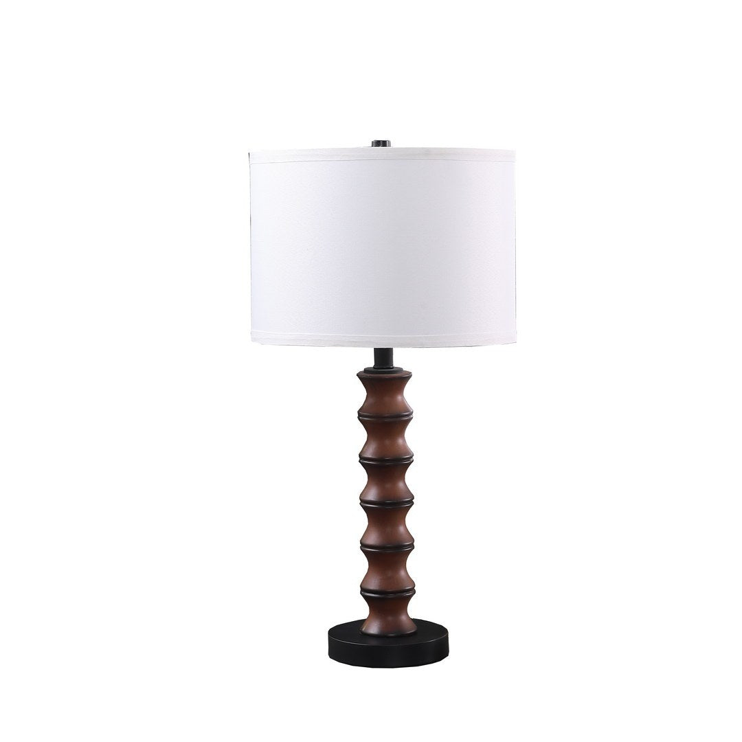 Table Lamp, Coastal Polyresin Design, Cherry