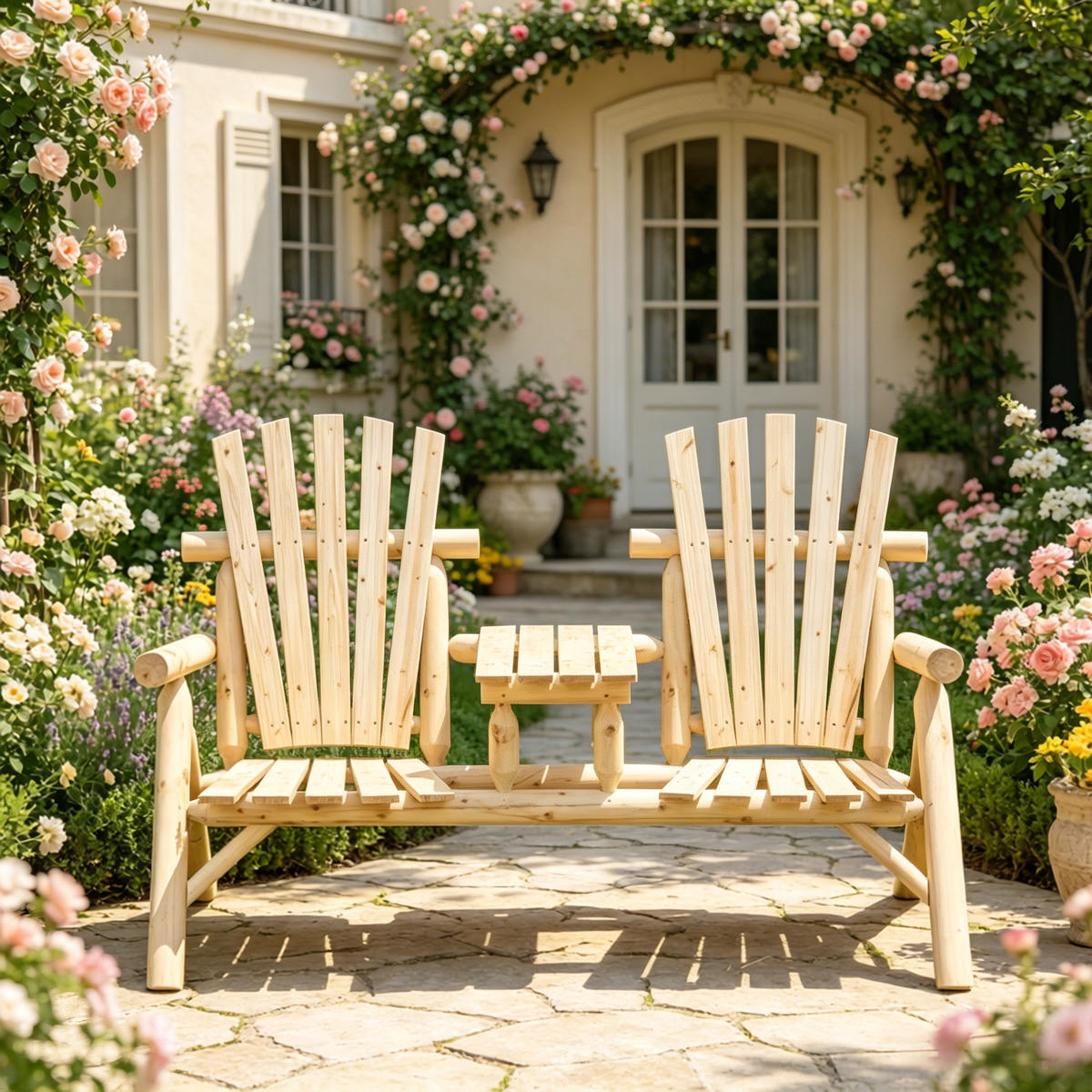 Natural Outdoor Bench