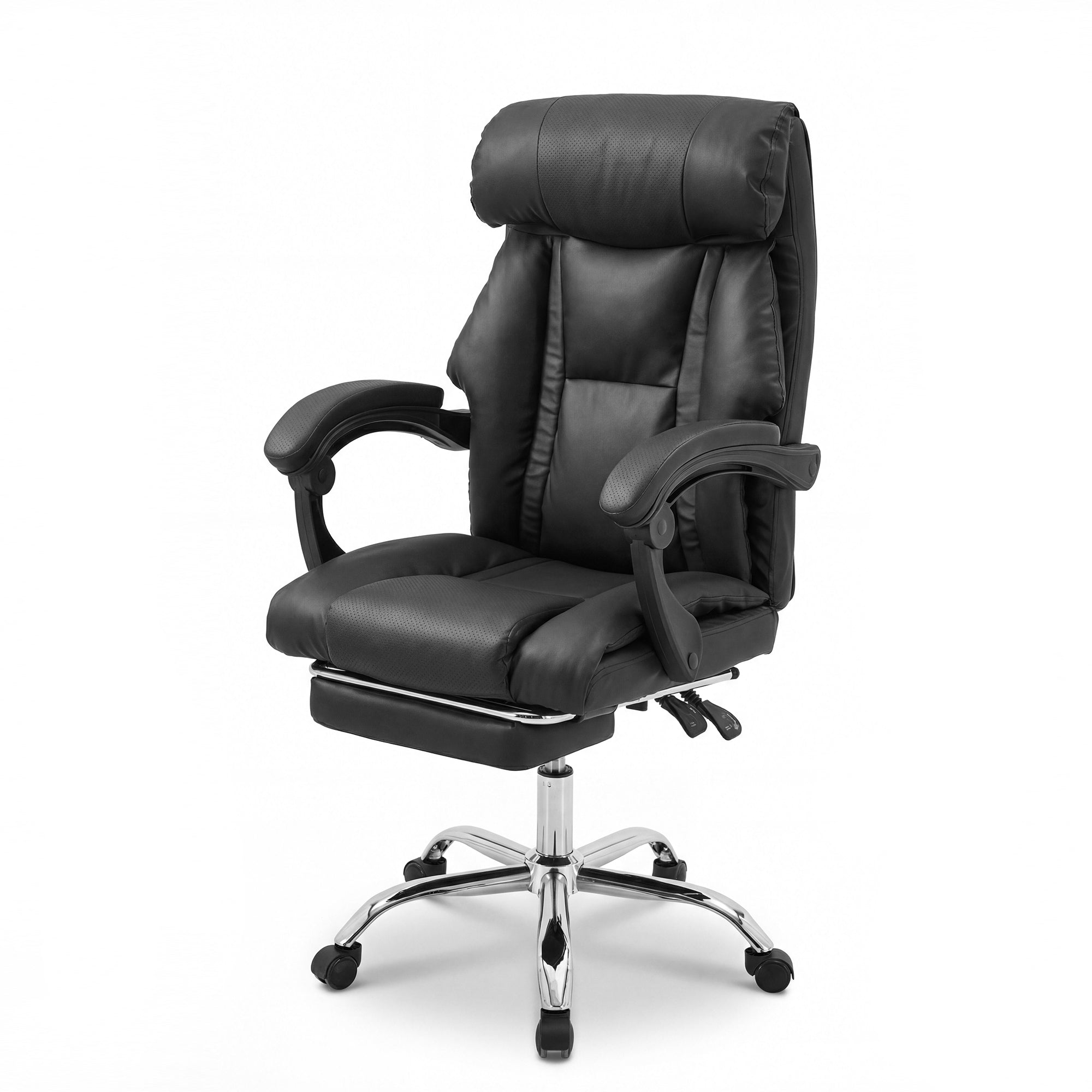Big and Tall Reclining Gaming Chair, 375 lb Capacity, Black