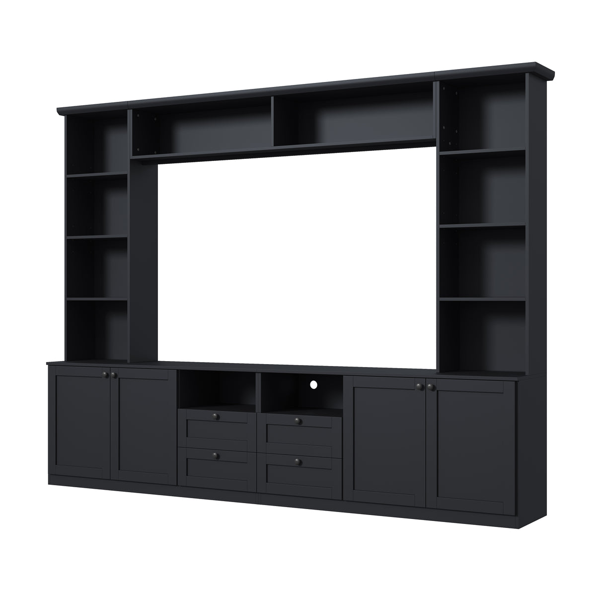 Black Entertainment Center for TVs up to 70 in, 102.3 in Wide