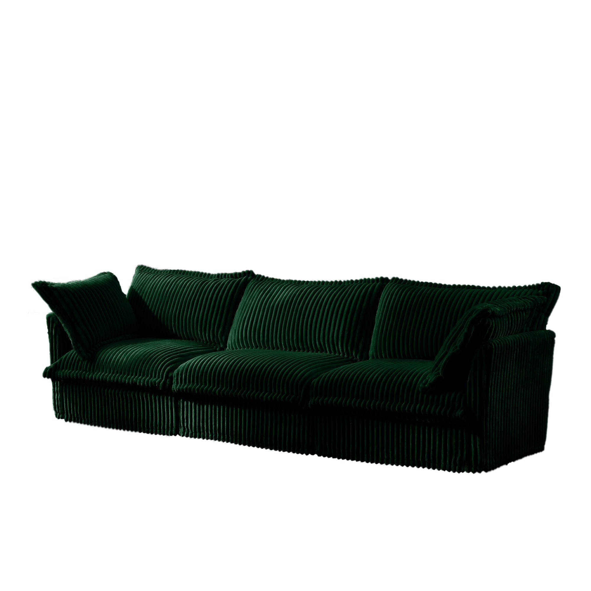 Fluffy 3-Seat Modular Sofa in Corduroy Emerald #OttOnly_0 #Fabric_Corduroy Emerald