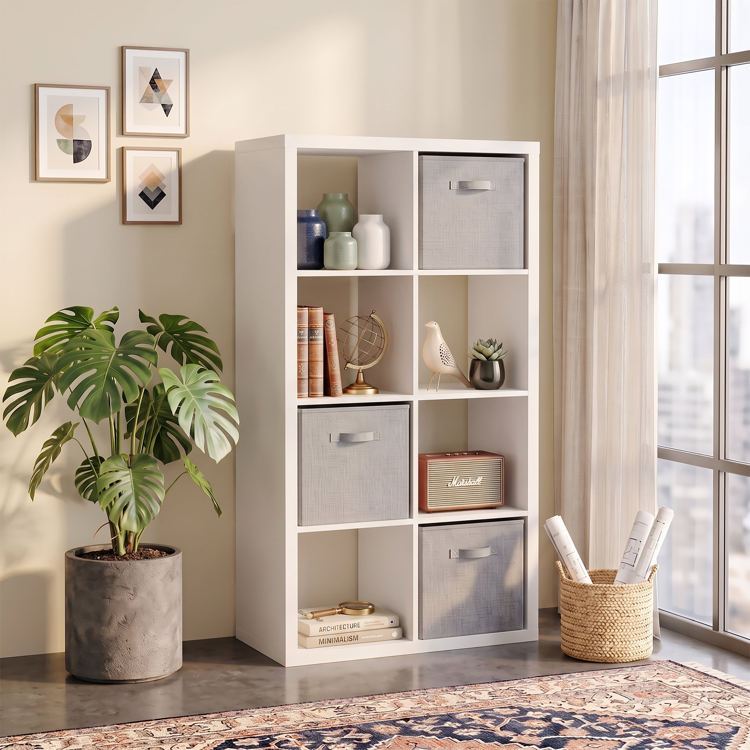 Bookcase, 29.9 in, White