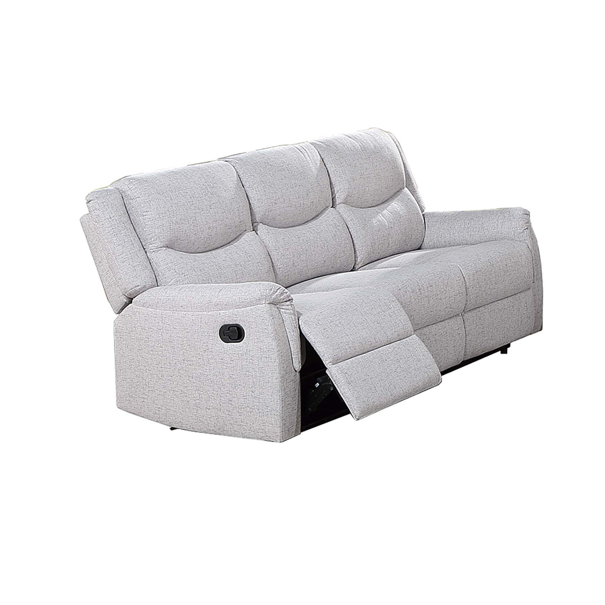 Beige Reclining Sofa, 76 in Wide