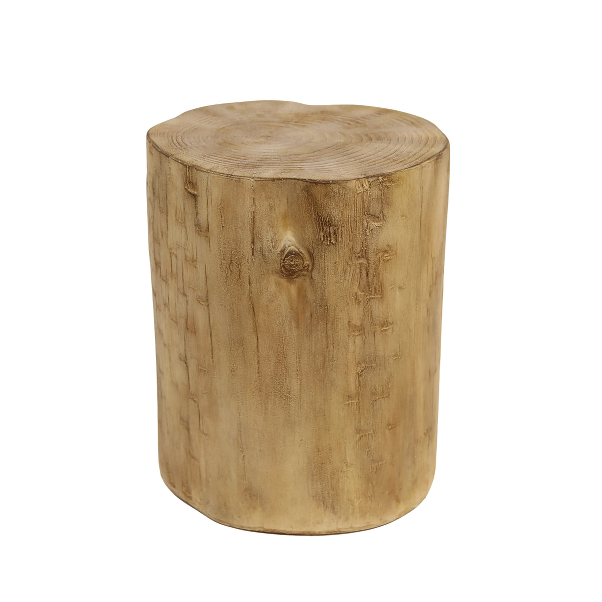 Light Brown Outdoor Side Table, 18.5 in Tall, 14.3 in Deep