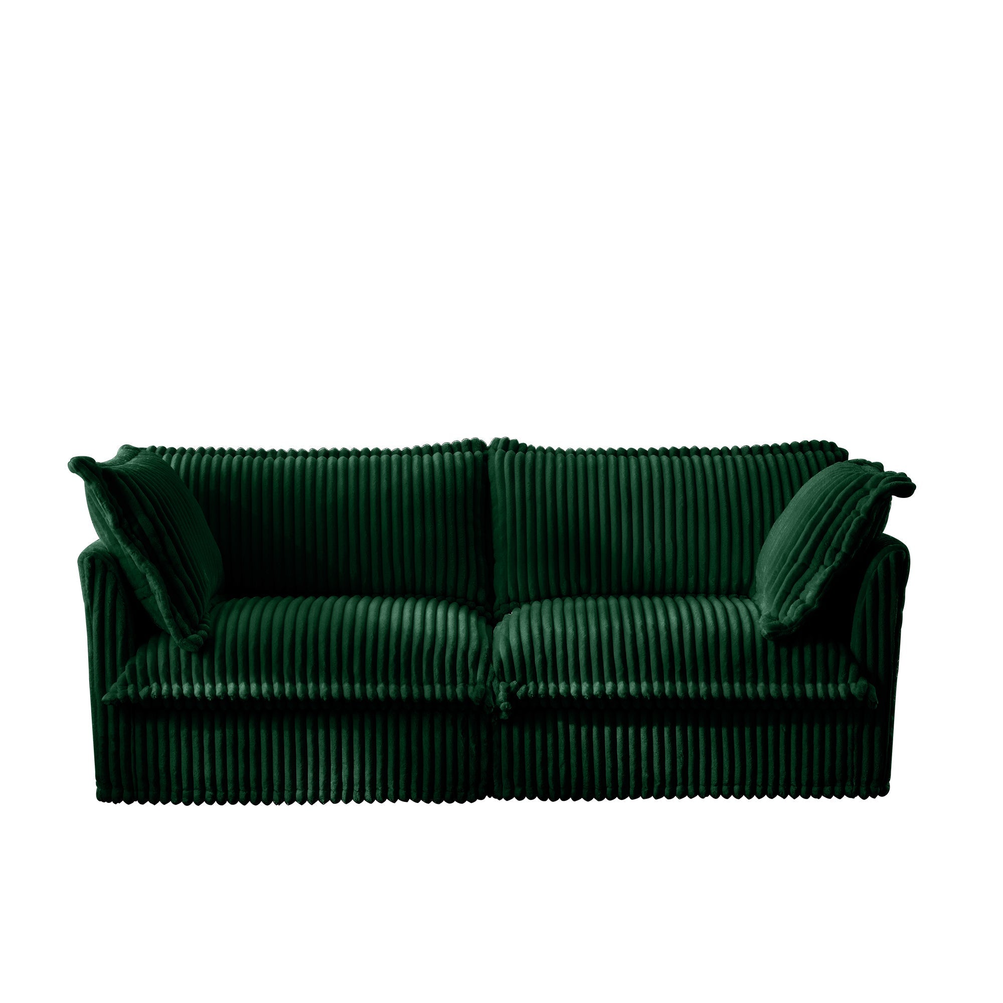 Fluffy 2-Seat Modular Sofa in Corduroy Emerald #OttOnly_0 #Fabric_Corduroy Emerald