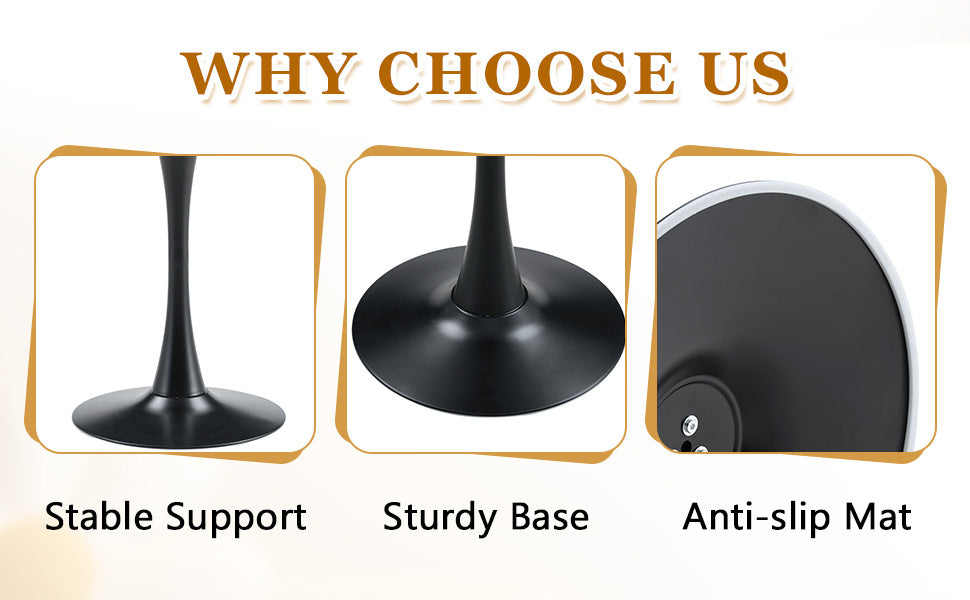 Feature graphic titled why choose us in an alternate three-panel base layout