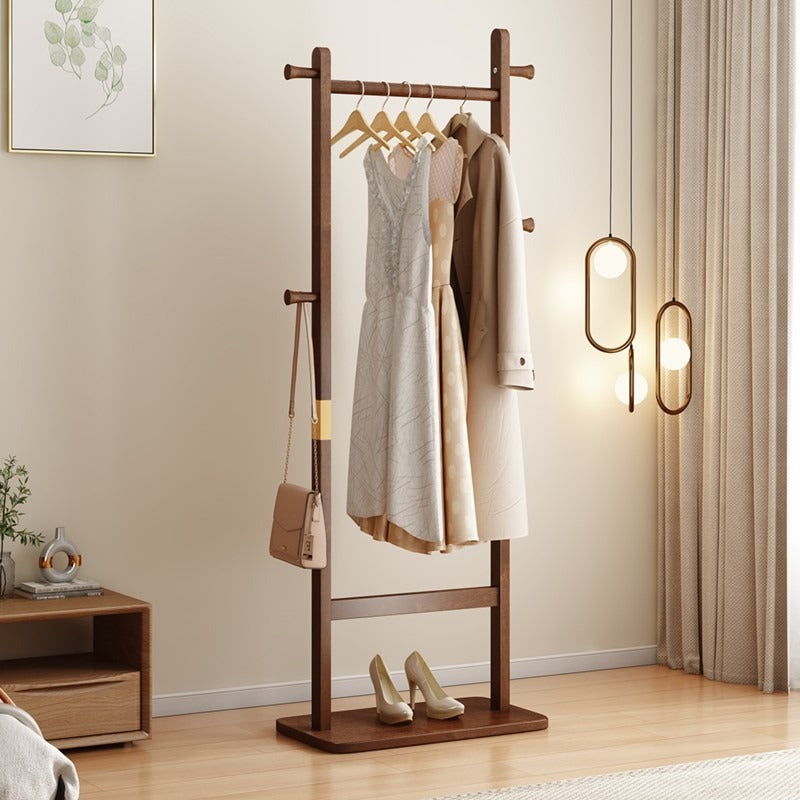 Walnut Solid Wood Coat Rack, 23.6 in Wide