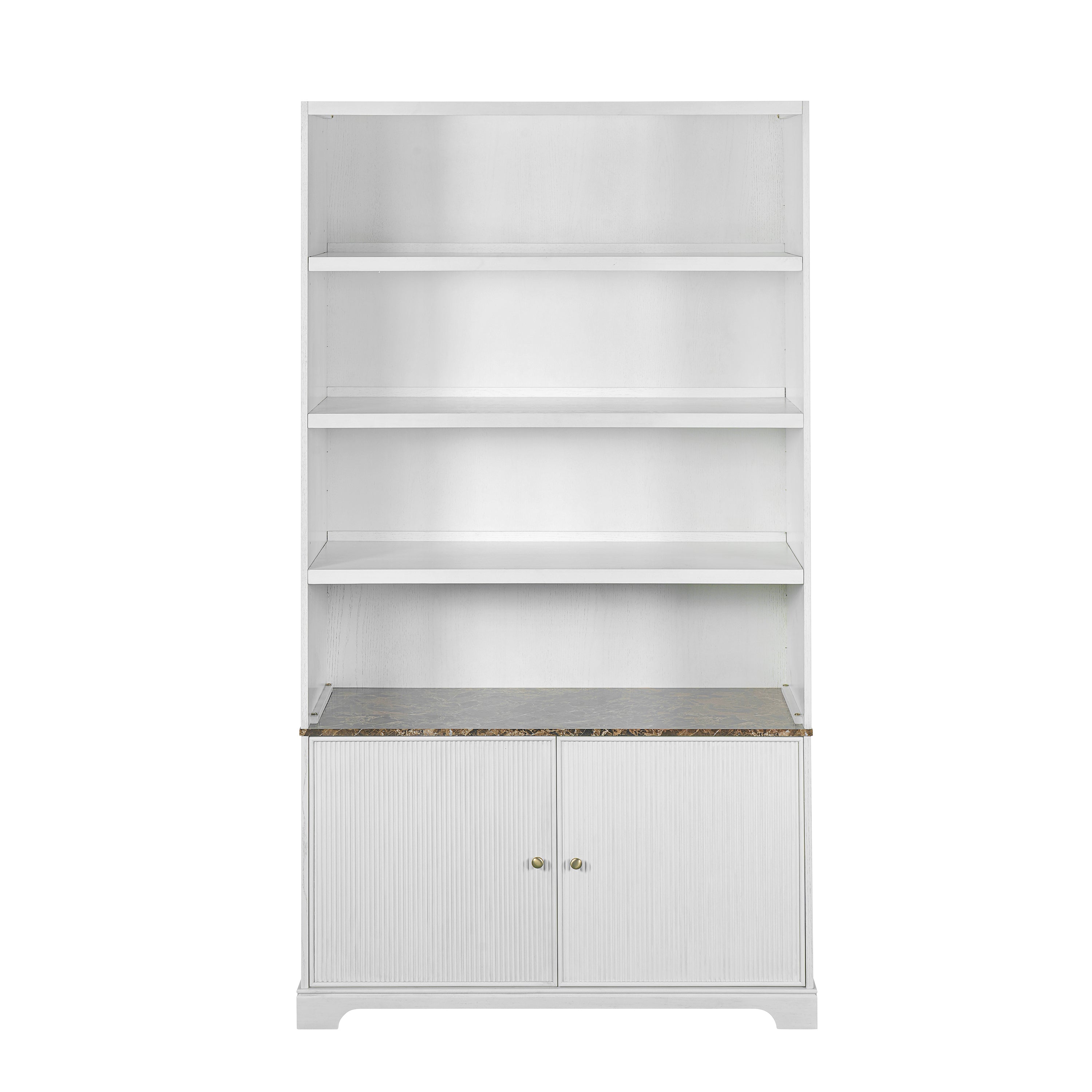 Modern Bookcase, 48.3 in, White