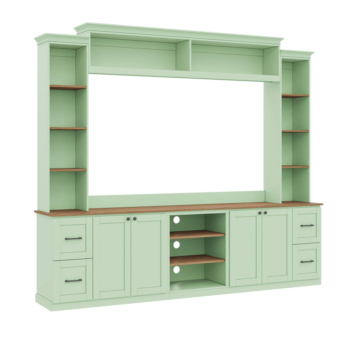 Green Entertainment Center for TVs up to 70 in, 94.8 in Wide