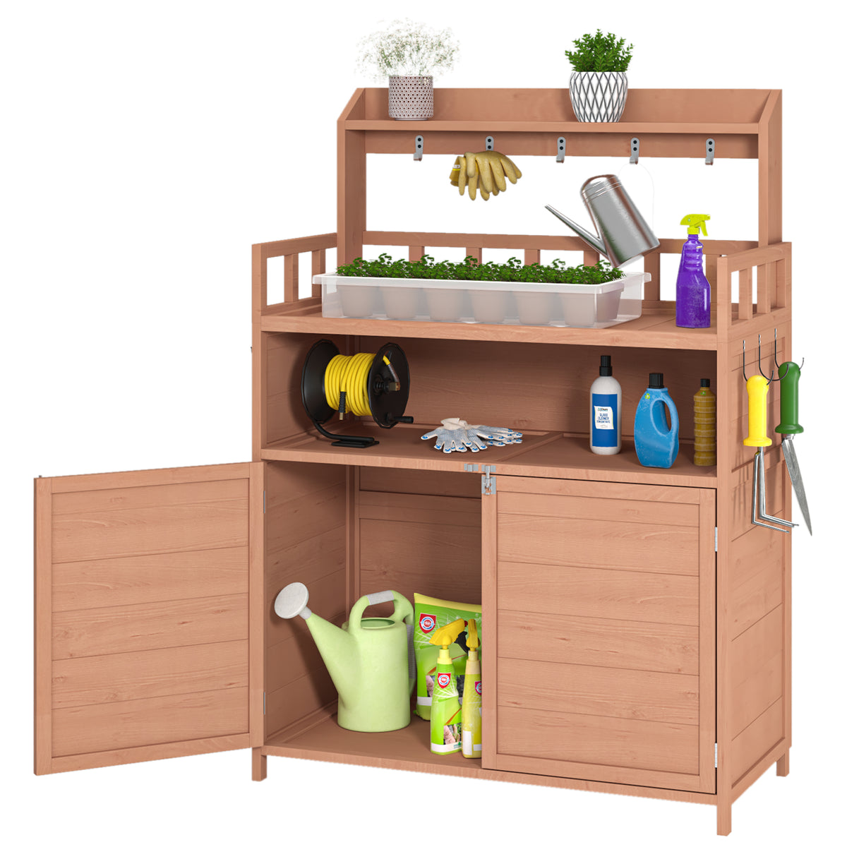 Brown Potting Bench