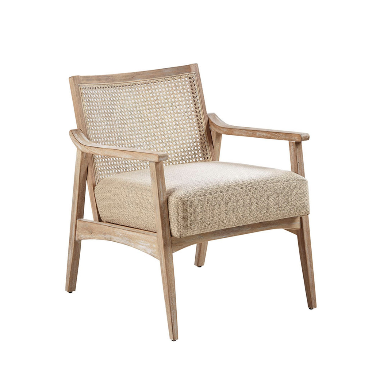 Light Brown Accent Chair, Woven