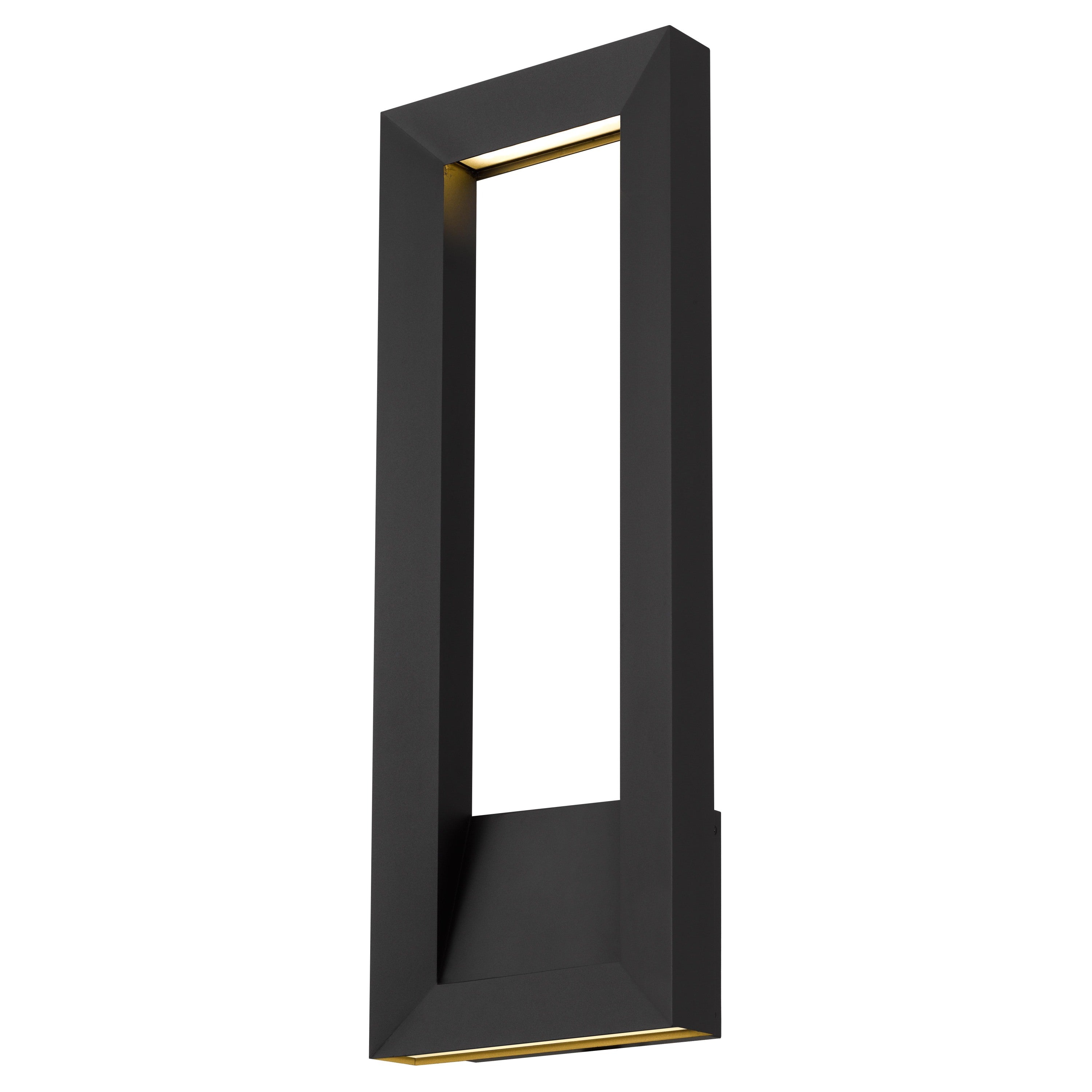 Black Dimmable Wall Sconce, 28 in