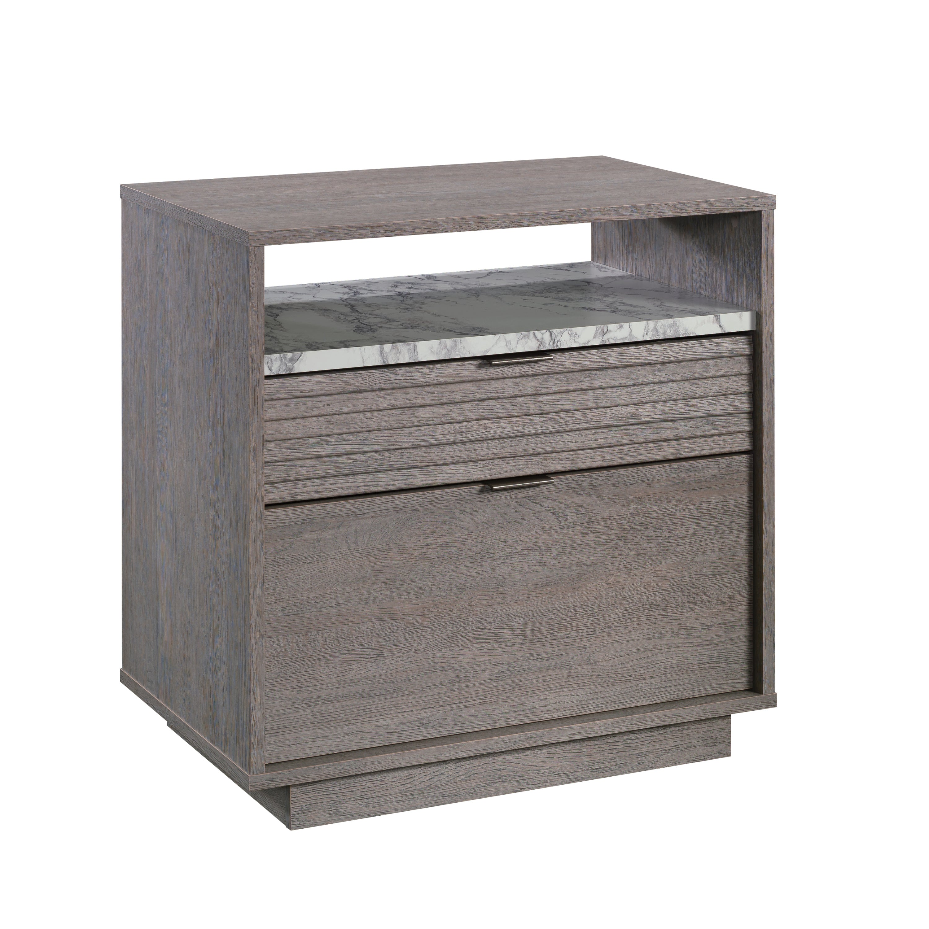 Lateral File Cabinet, 30.4 in, Brown