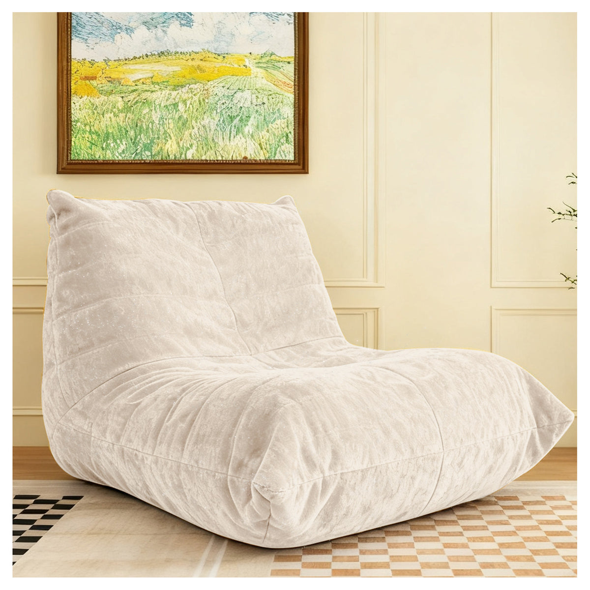 White Bean Bag Chair