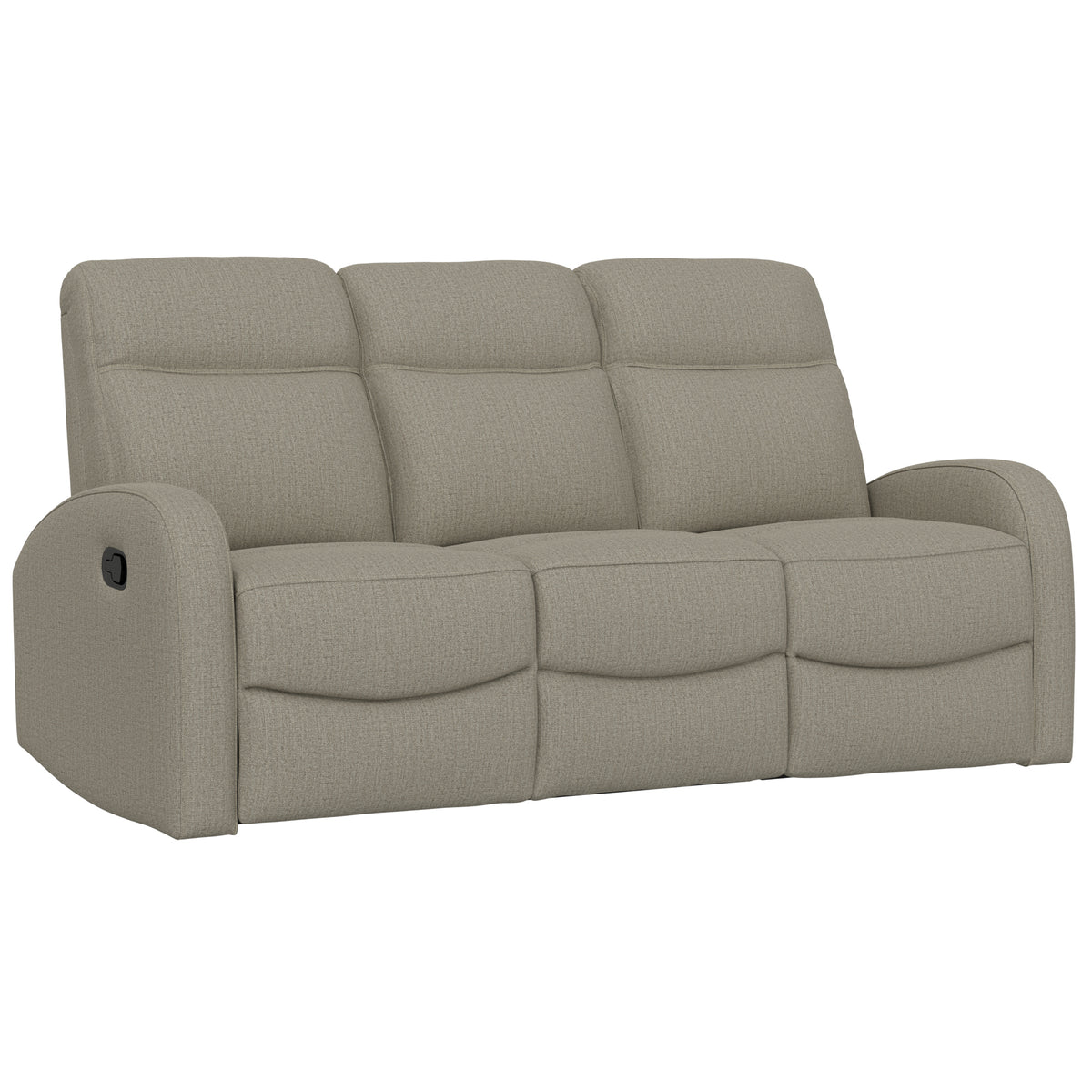Beige Reclining Sofa, 78.4 in Wide