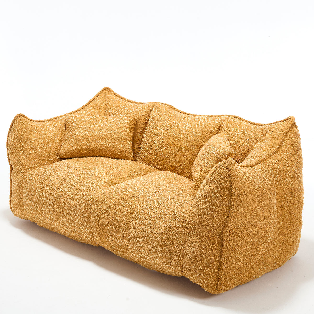 Yellow Chenille Bean Bag Chair