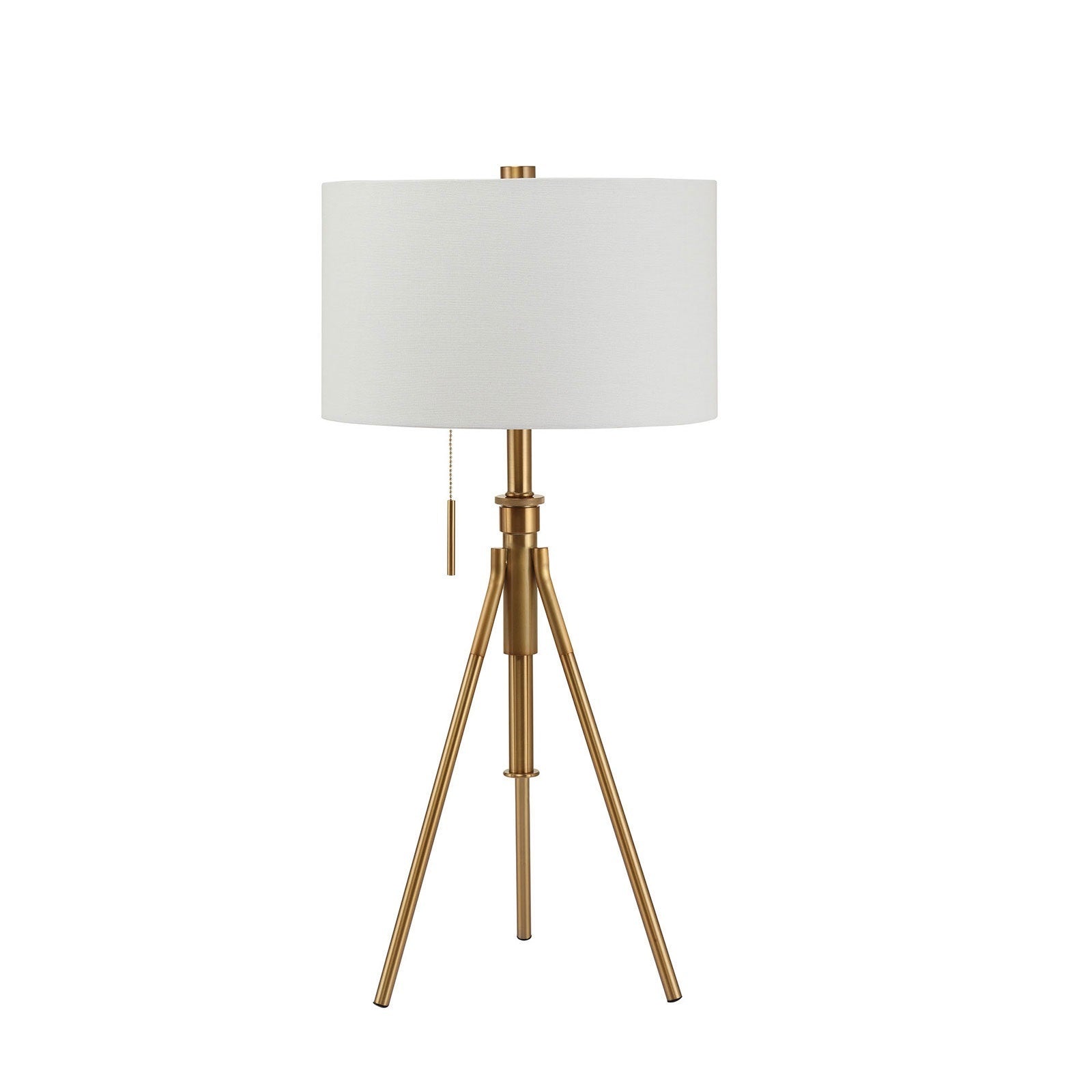 Floor Lamp with Metal Frame, 32 in, Brushed Gold