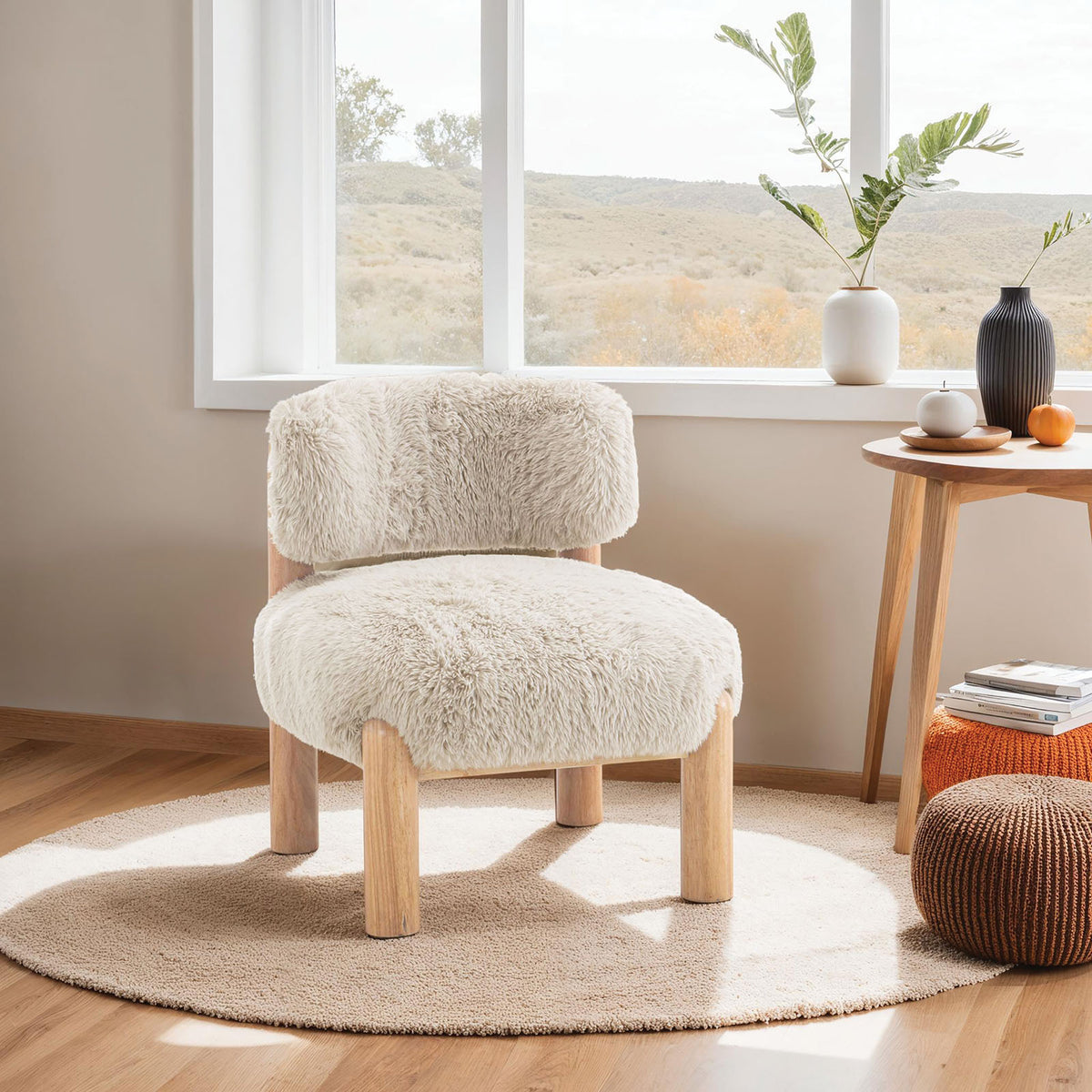 Taupe Accent Chair