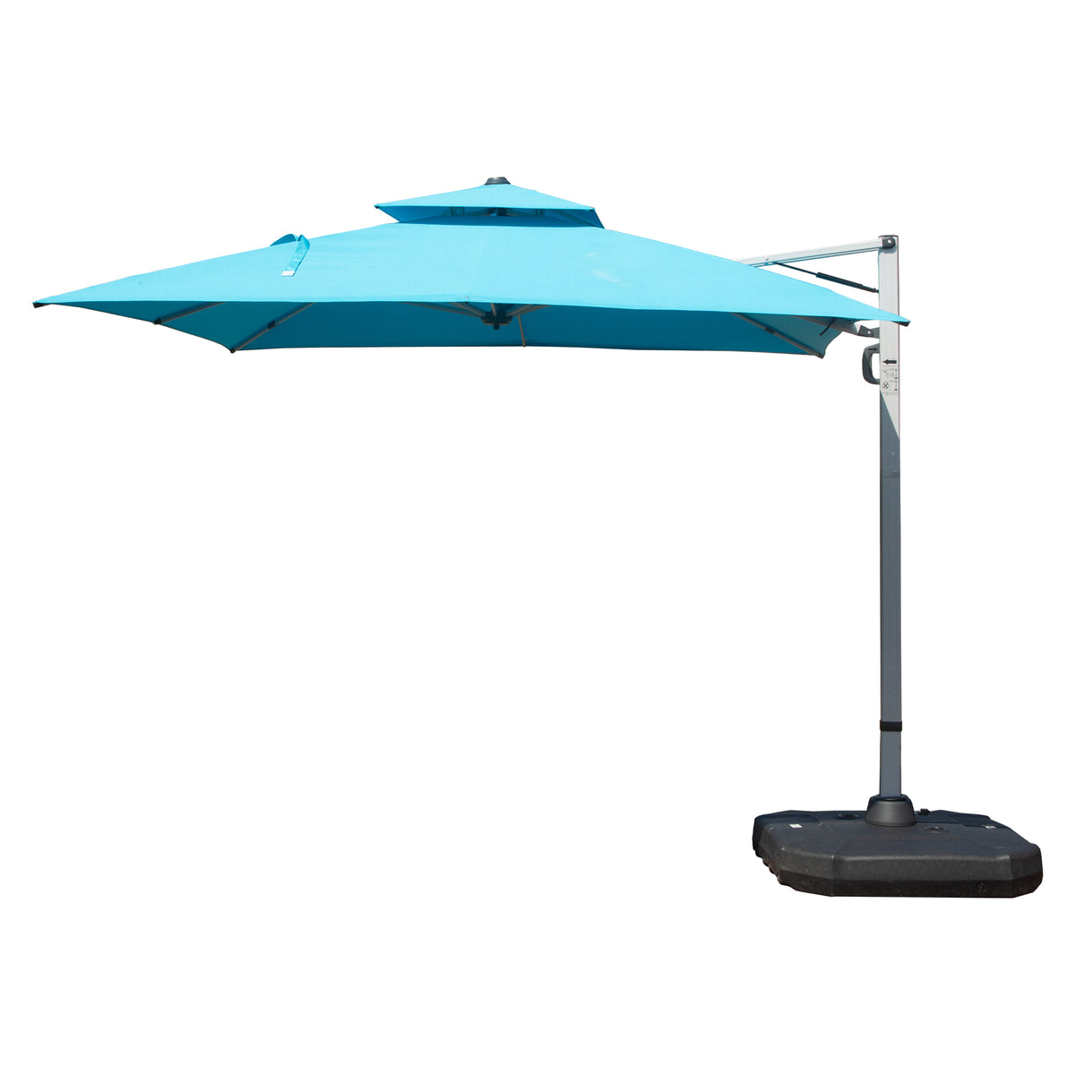 10x10 ft Blue Cantilever Patio Umbrella