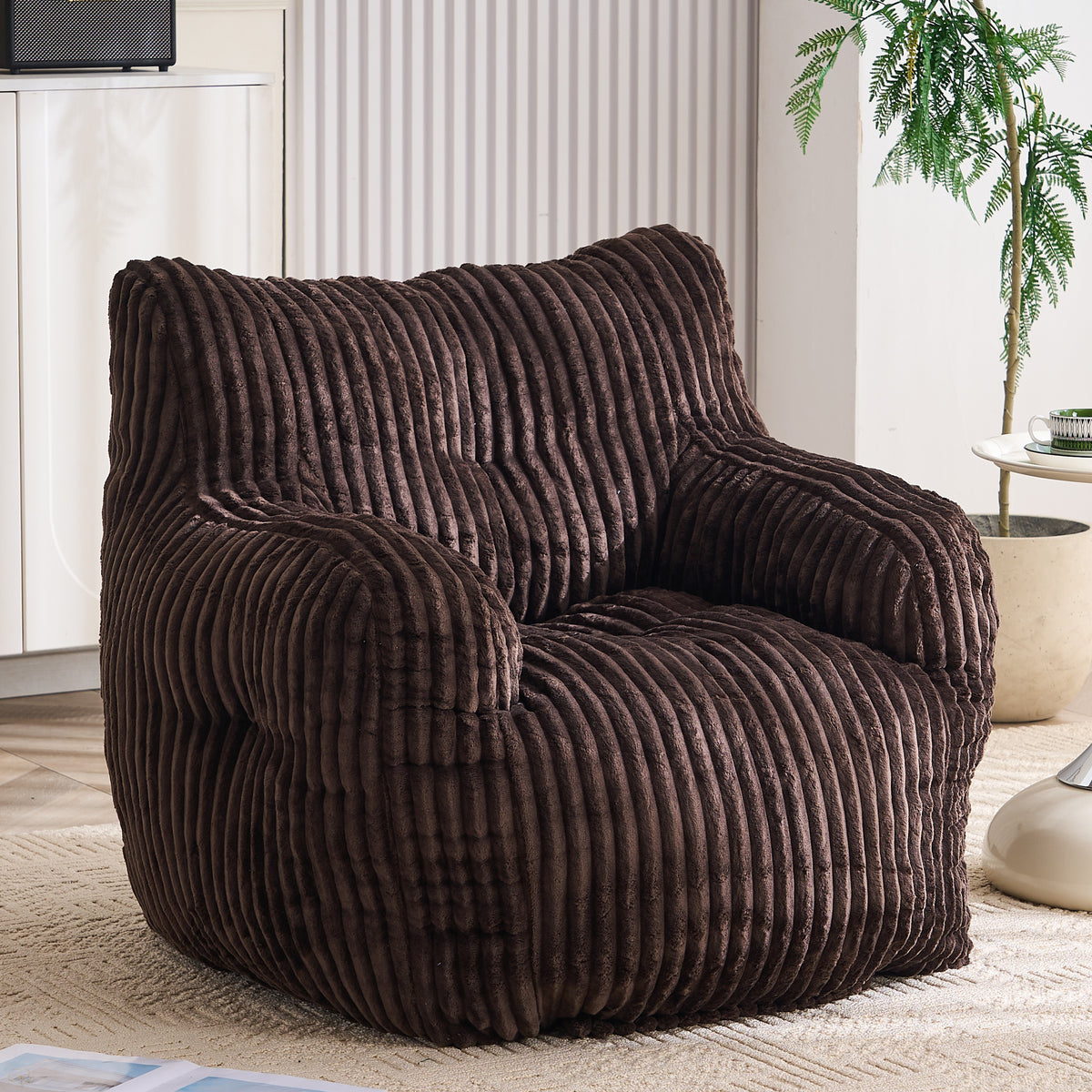 Brown Corduroy Bean Bag Chair