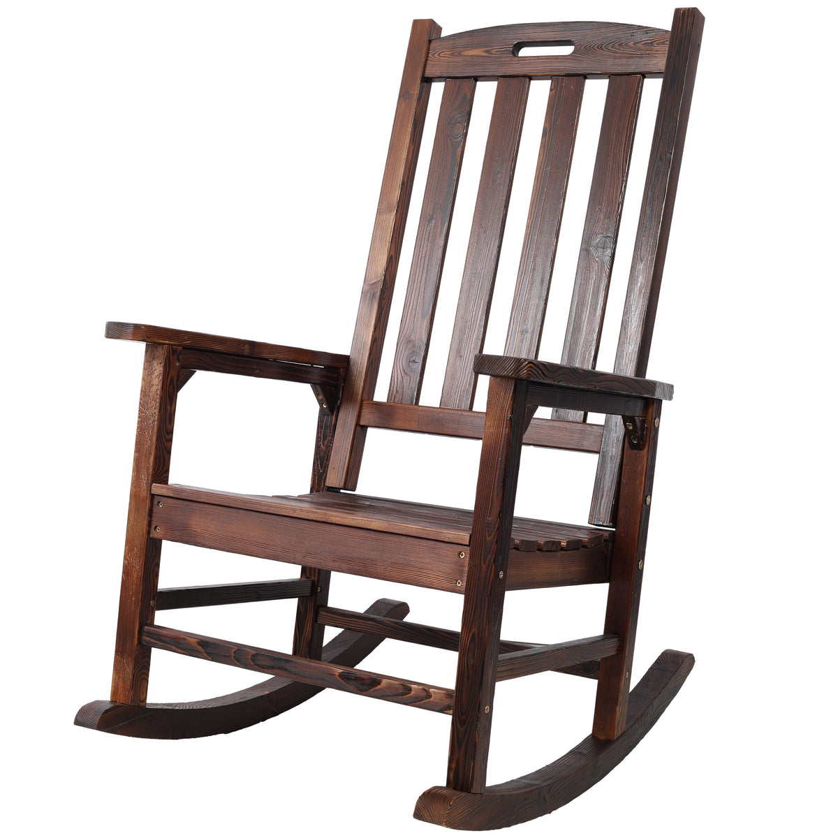 Brown Rocking Chair, 27 in Wide