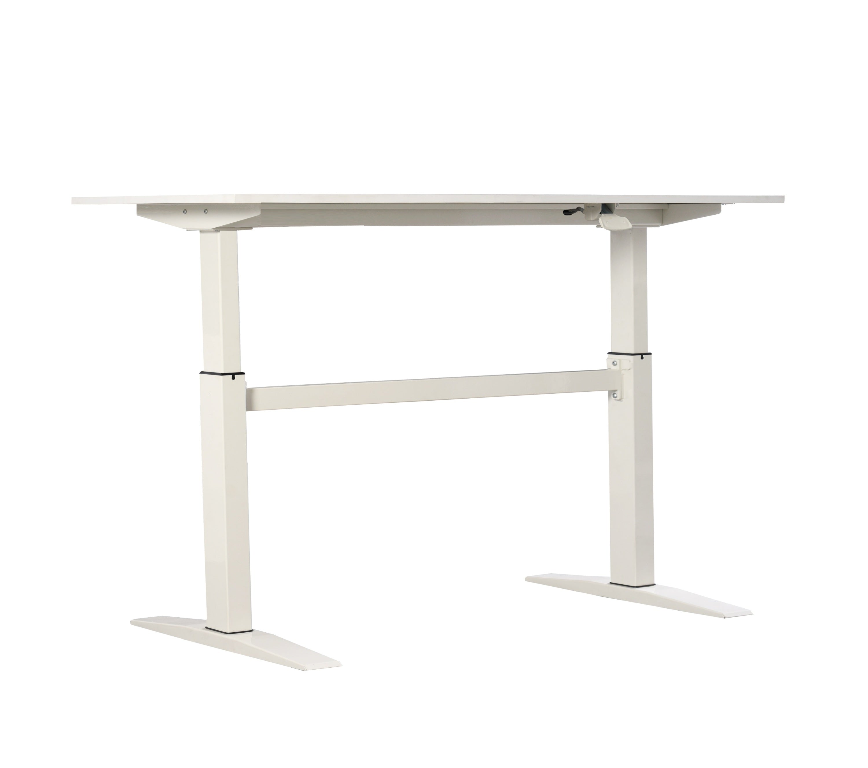 Height Adjustable Rolling Standing Desk, 47 in, White