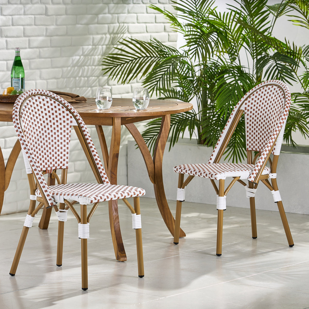 Aluminum Outdoor Dining Chair, Set of 2