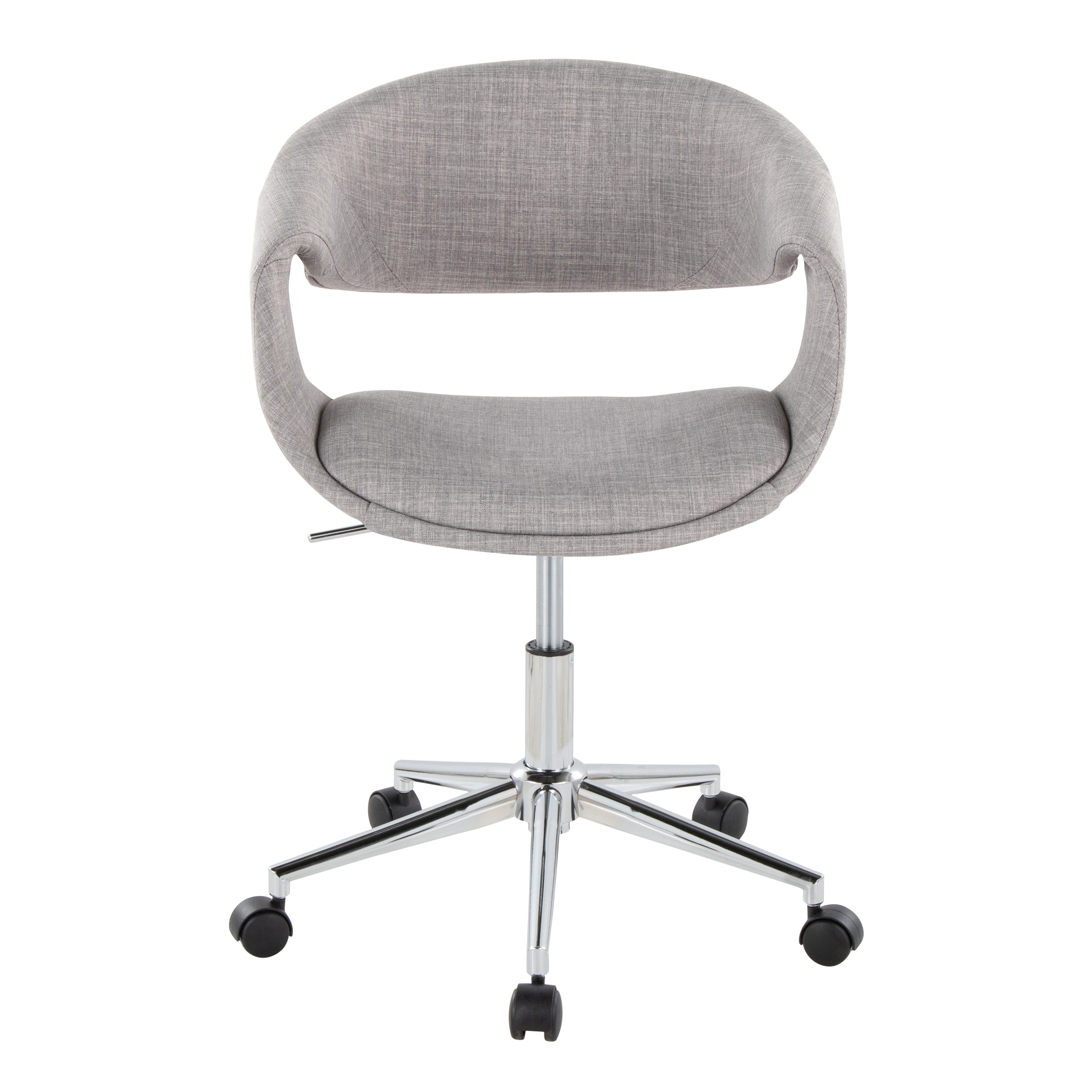 Office Chair, 27.5 in, Grey, 27.5 in Deep
