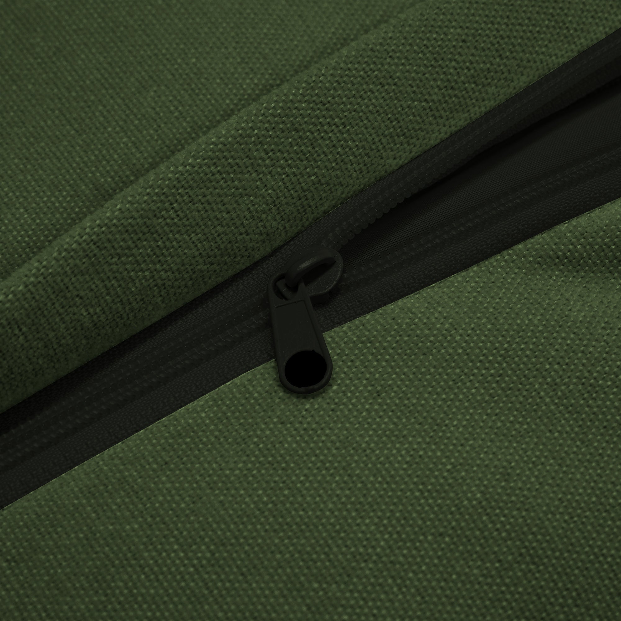 Fluffy 4-Seat Modular Sofa in Chenille Olive #Fabric_Chenille Olive