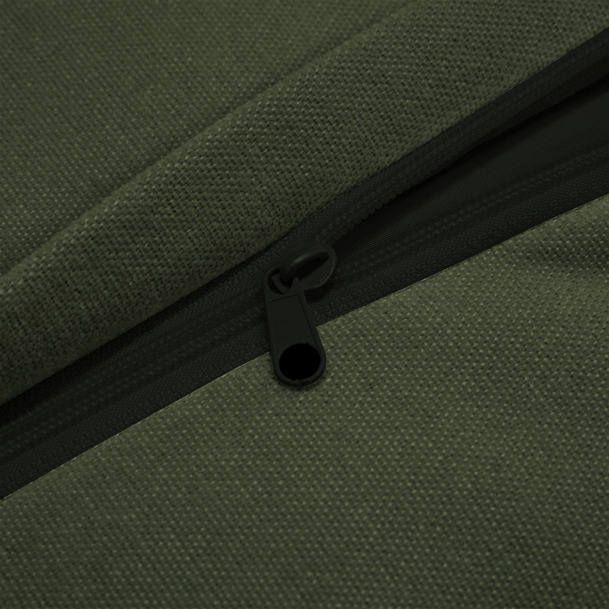 Fluffy 4-Seat Modular Sofa in Chenille Olive #Fabric_Chenille Olive