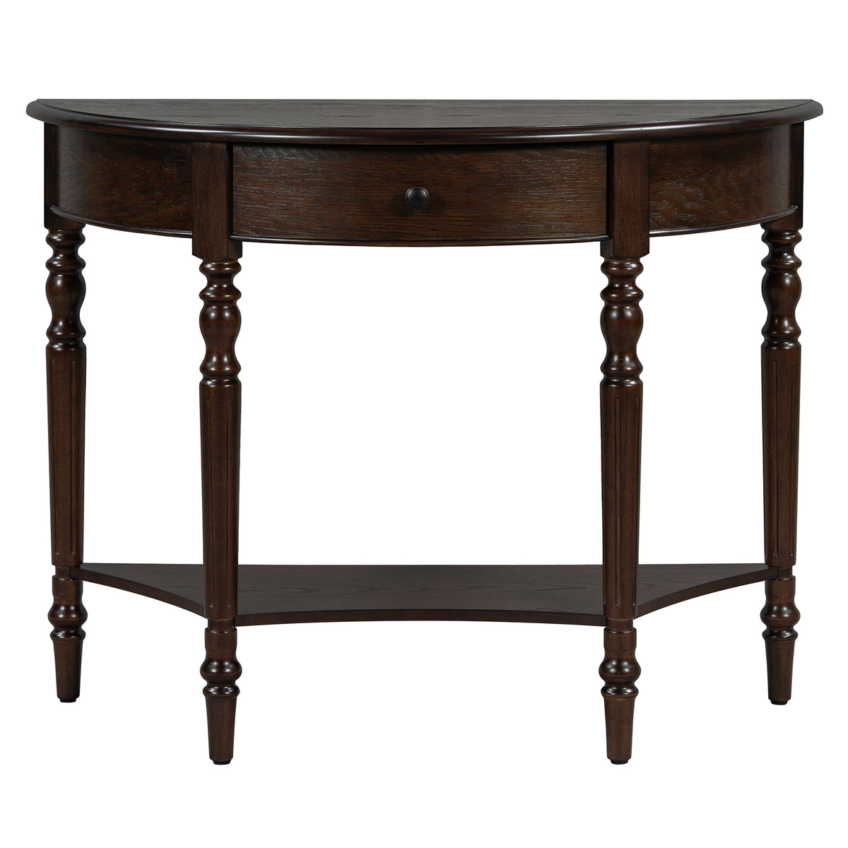 Espresso Entryway Console Table with Storage, 39 in Wide