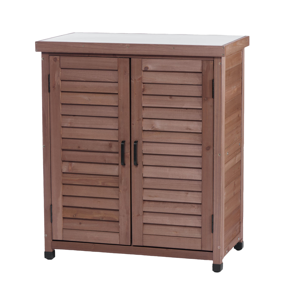 Brown Solid Wood Potting Bench, 36 in Tall