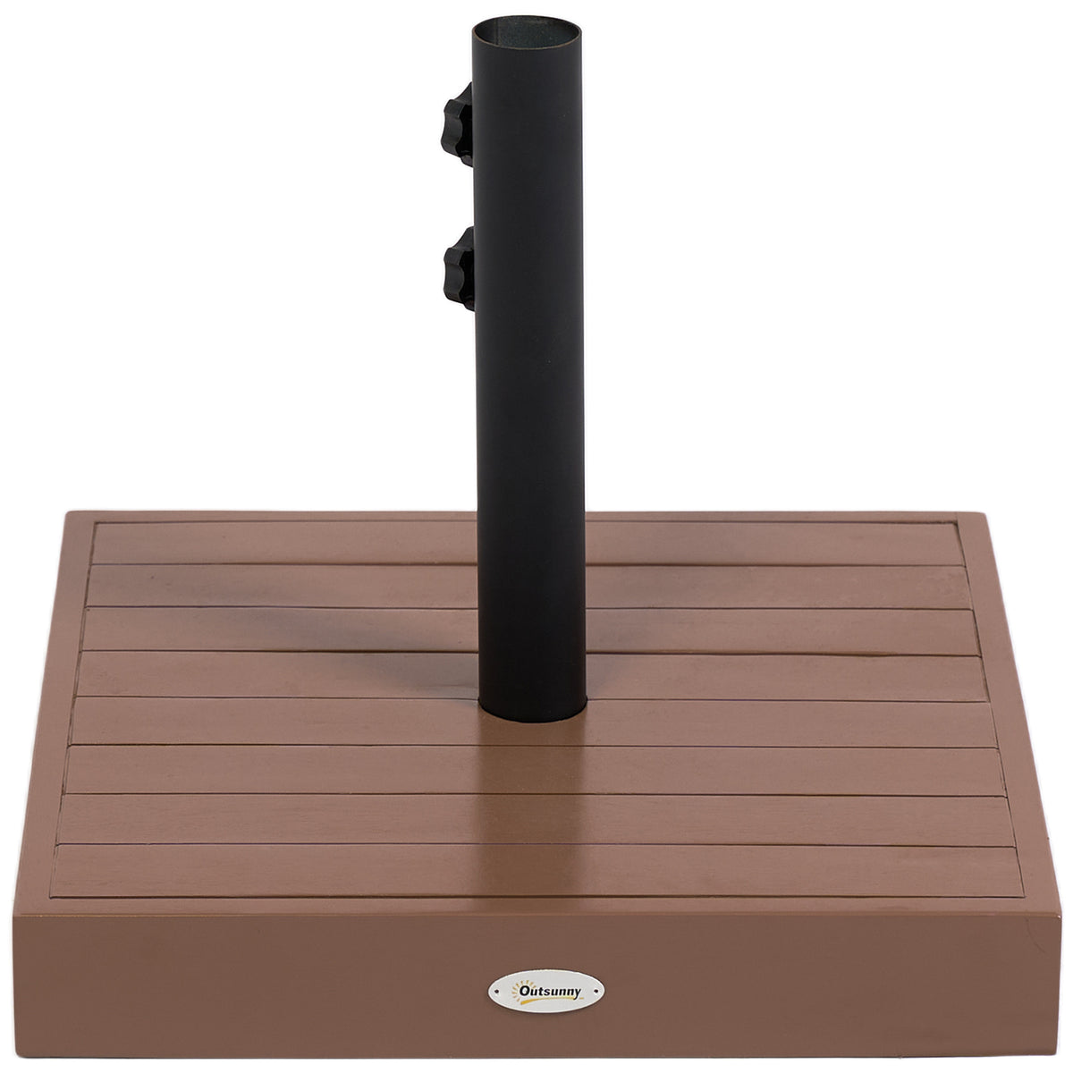 Brown Patio Umbrella Base, Square