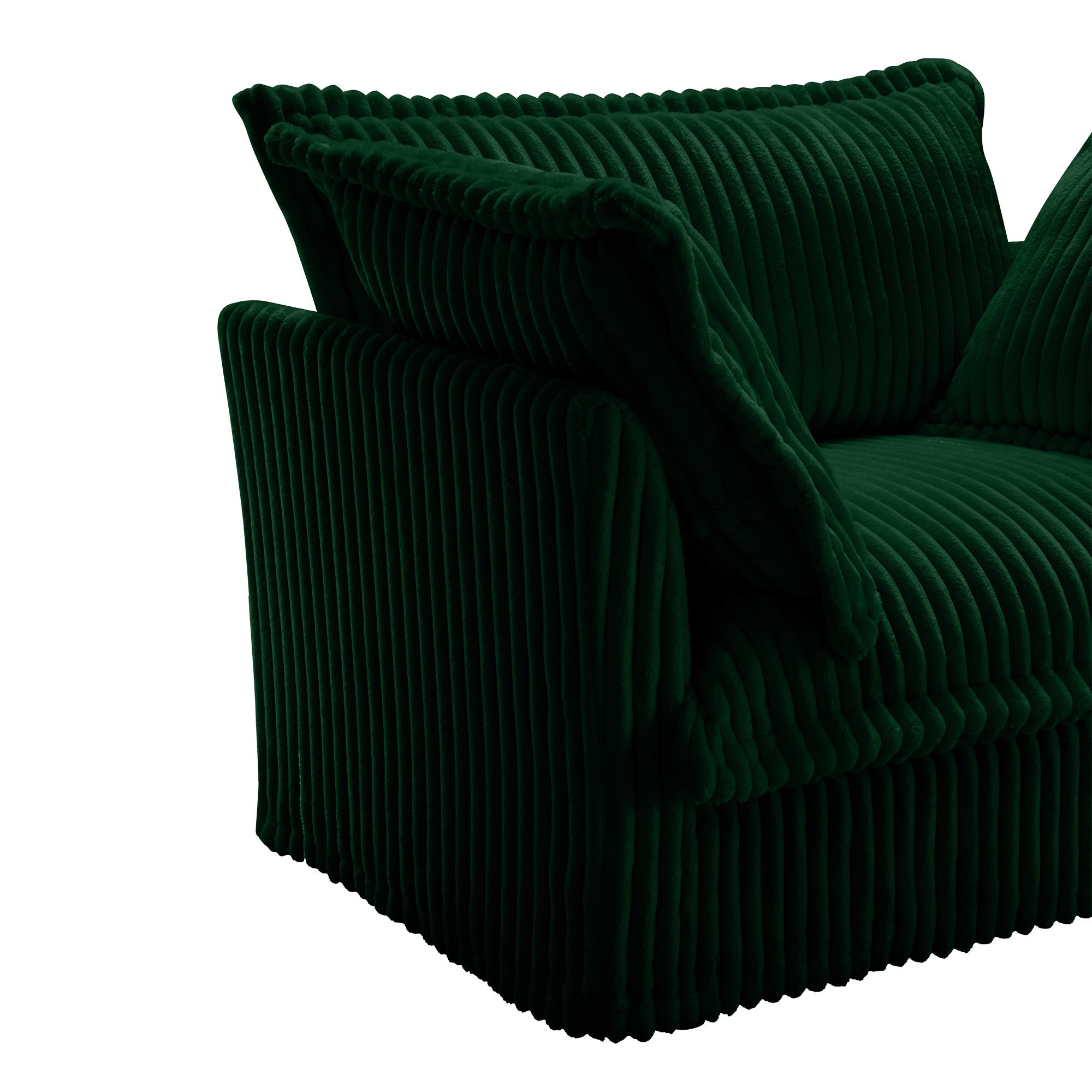 Fluffy 2-Seat Modular Sofa in Corduroy Emerald #OttOnly_2 #Fabric_Corduroy Emerald