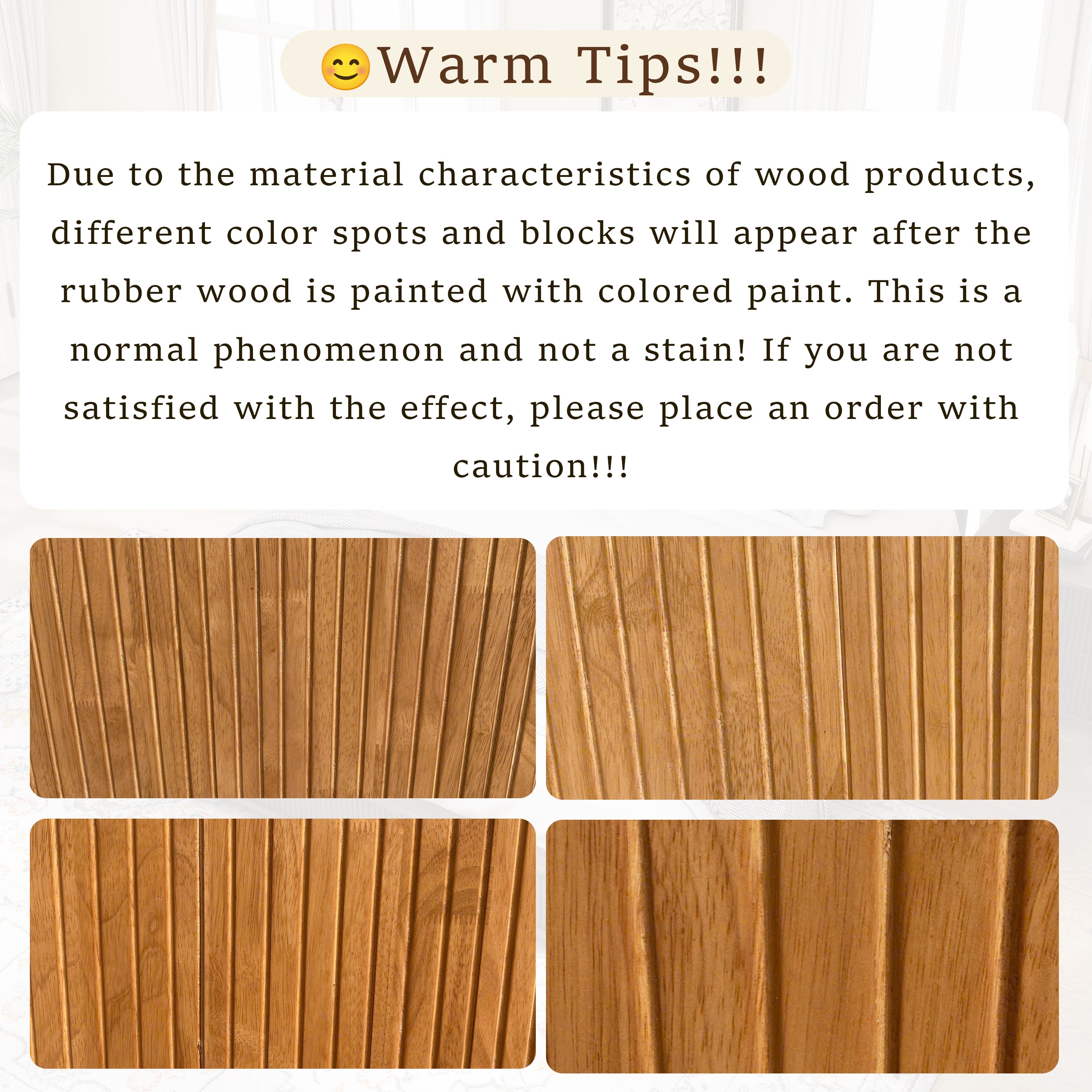 Close-up of fluted wood grain texture in outdoor natural light