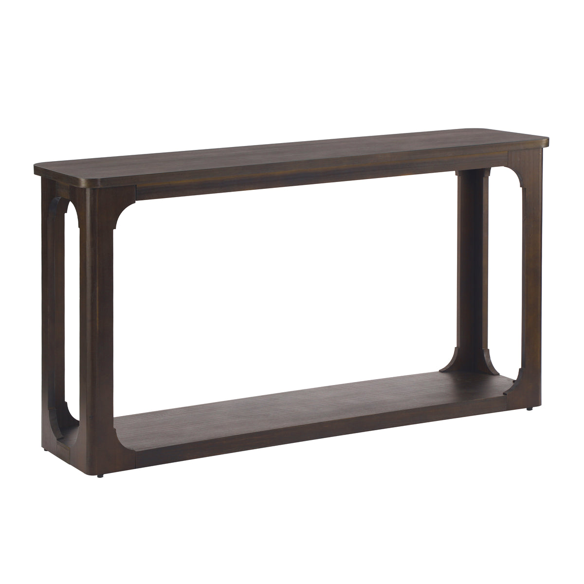Espresso Entryway Console Table with Storage, 55 in Wide