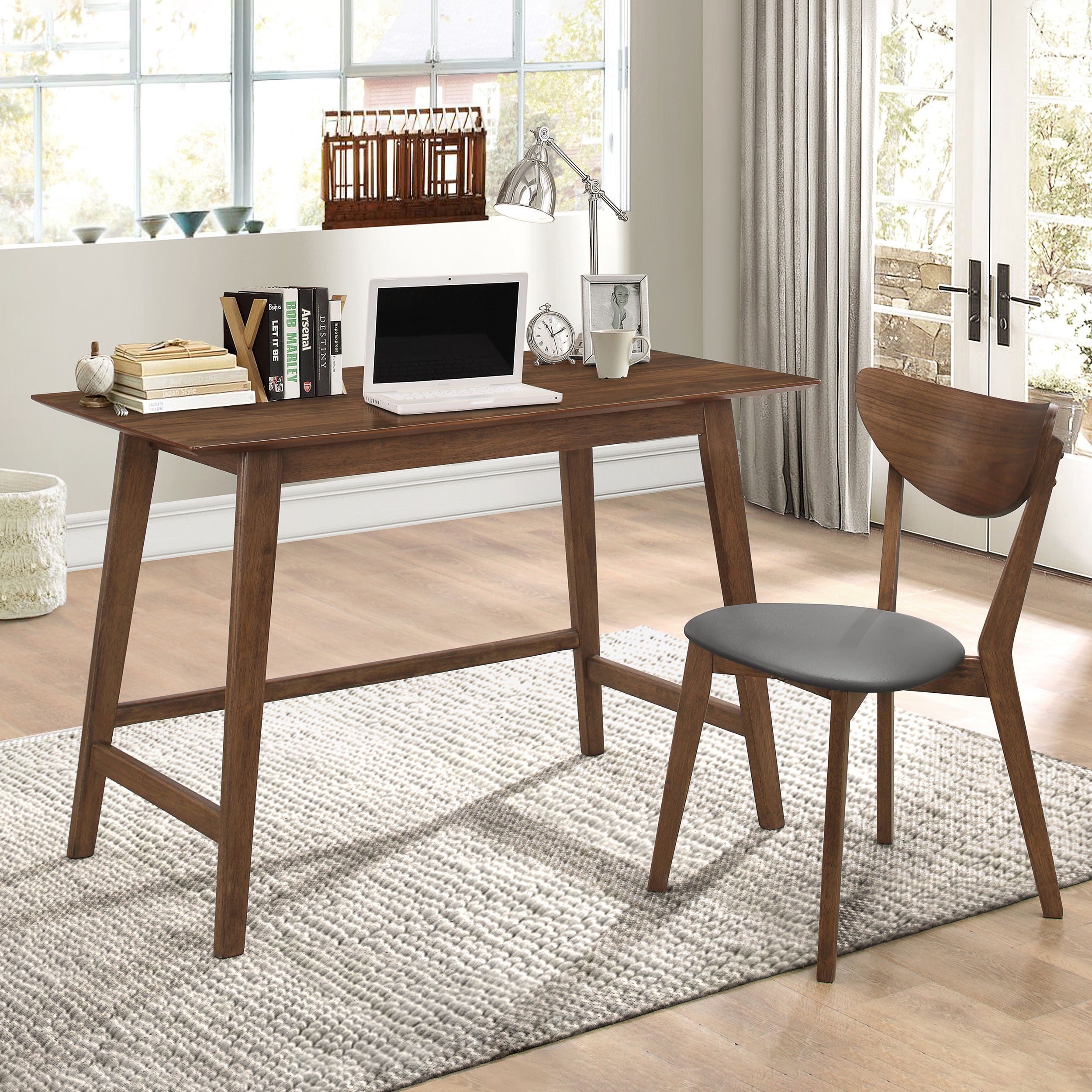 Office Desk, 47.3 in, Walnut