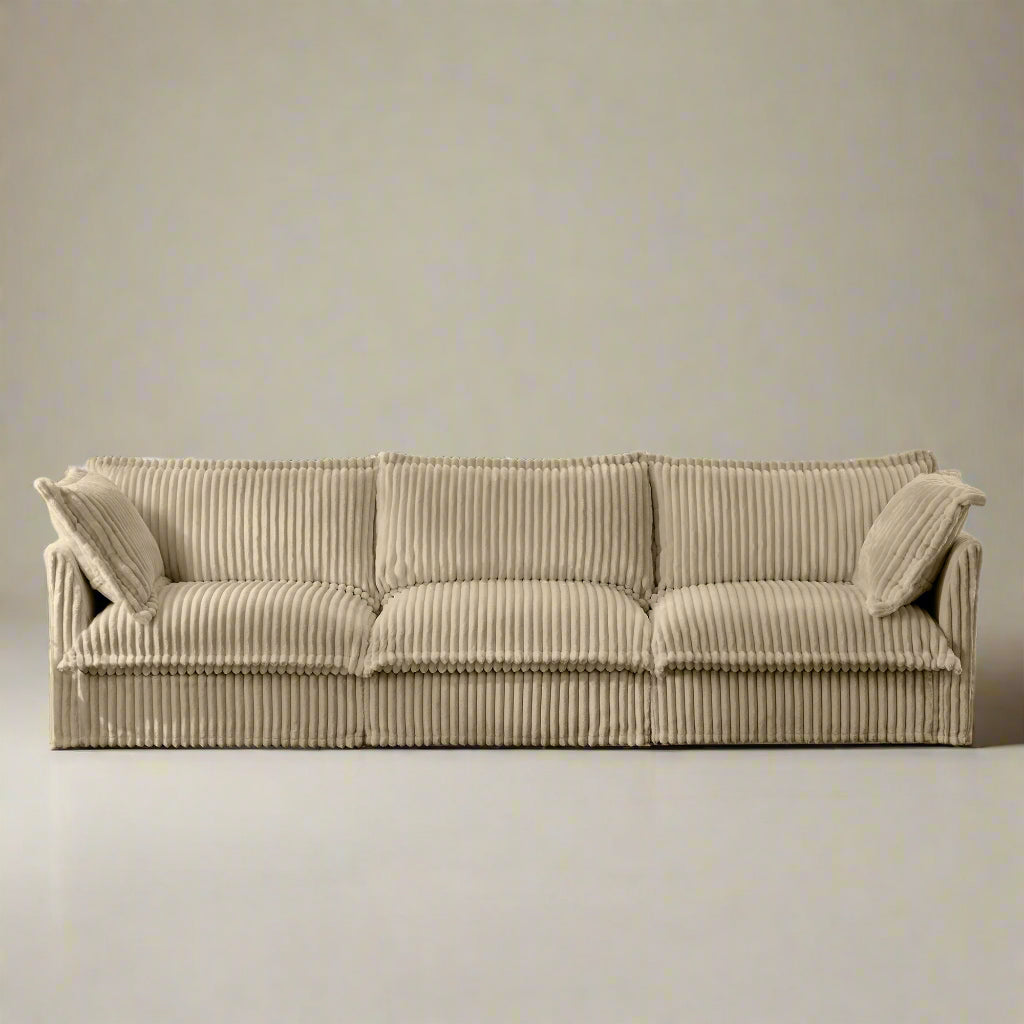 Fluffy 3-Seat Modular Sofa in Corduroy Camel #OttOnly_0 #Fabric_Corduroy Camel