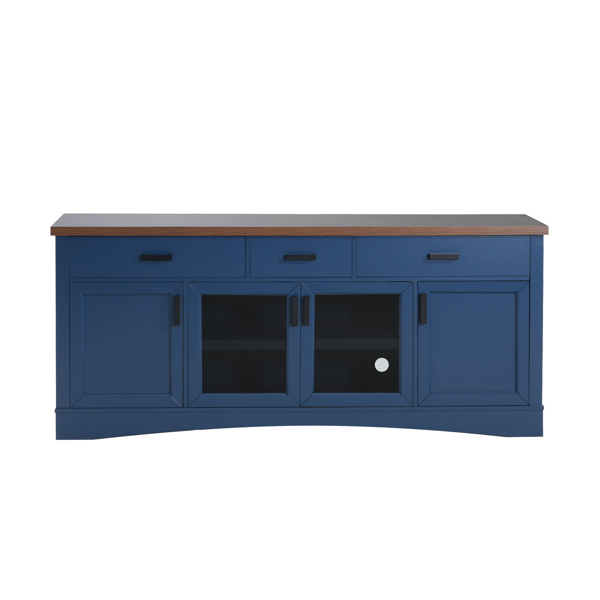 Blue TV Stand for TVs up to 69 in, 67 in Wide