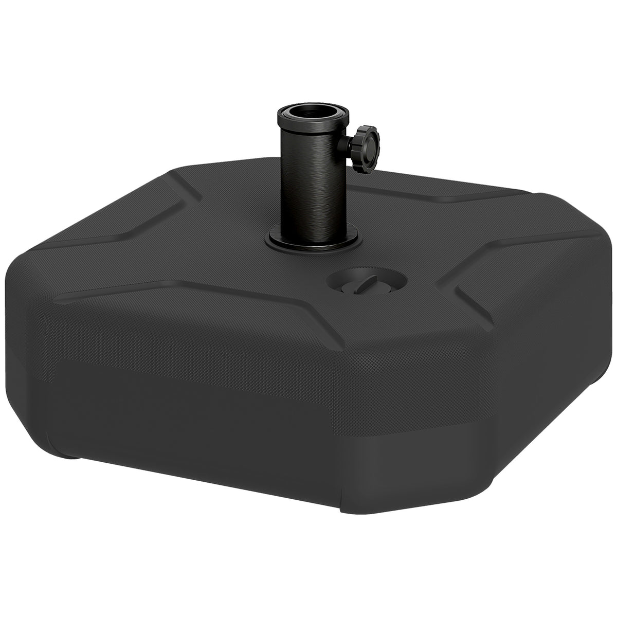 Black Patio Umbrella Base, Square