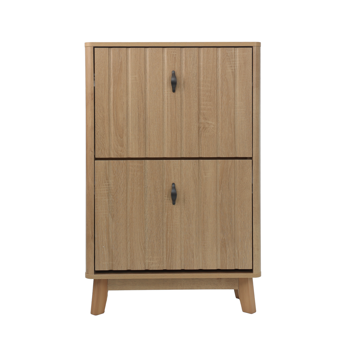 Oak Shoe Cabinet, 23.6 in Wide