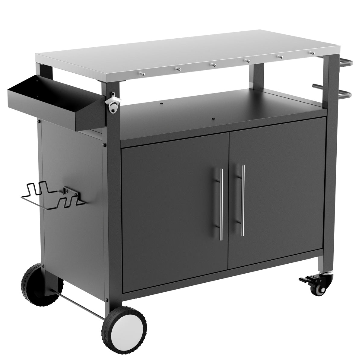 Black Grill Cart