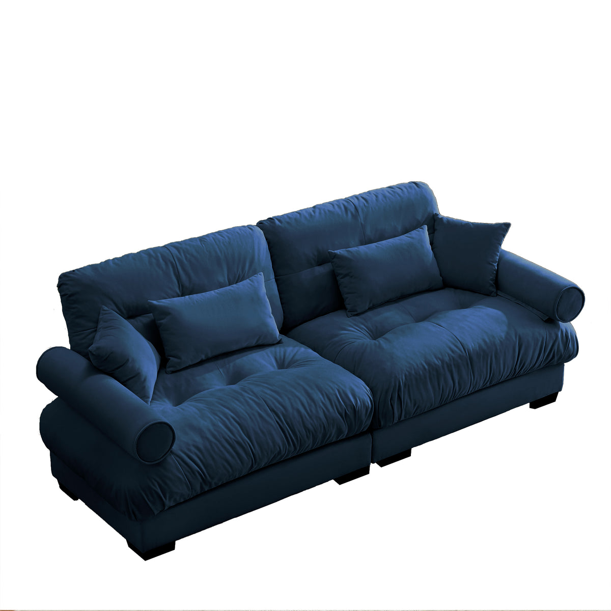 Blue Velvet 2-Seat Couch