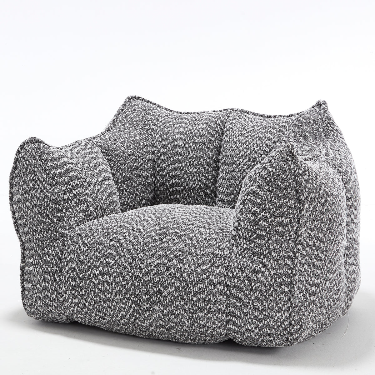 Gray Chenille Accent Chair, 47.2 in Wide