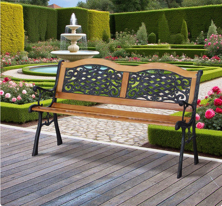 Outdoor Bench, 50 in Wide