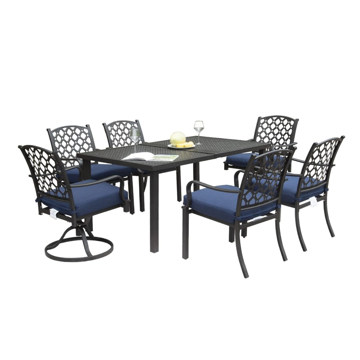 Metal 7-Piece Patio Dining Set