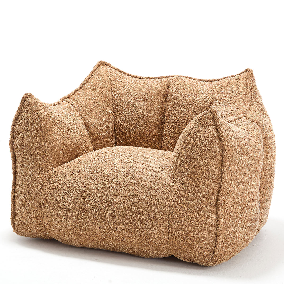 Brown Chenille Accent Chair, 47.2 in Wide