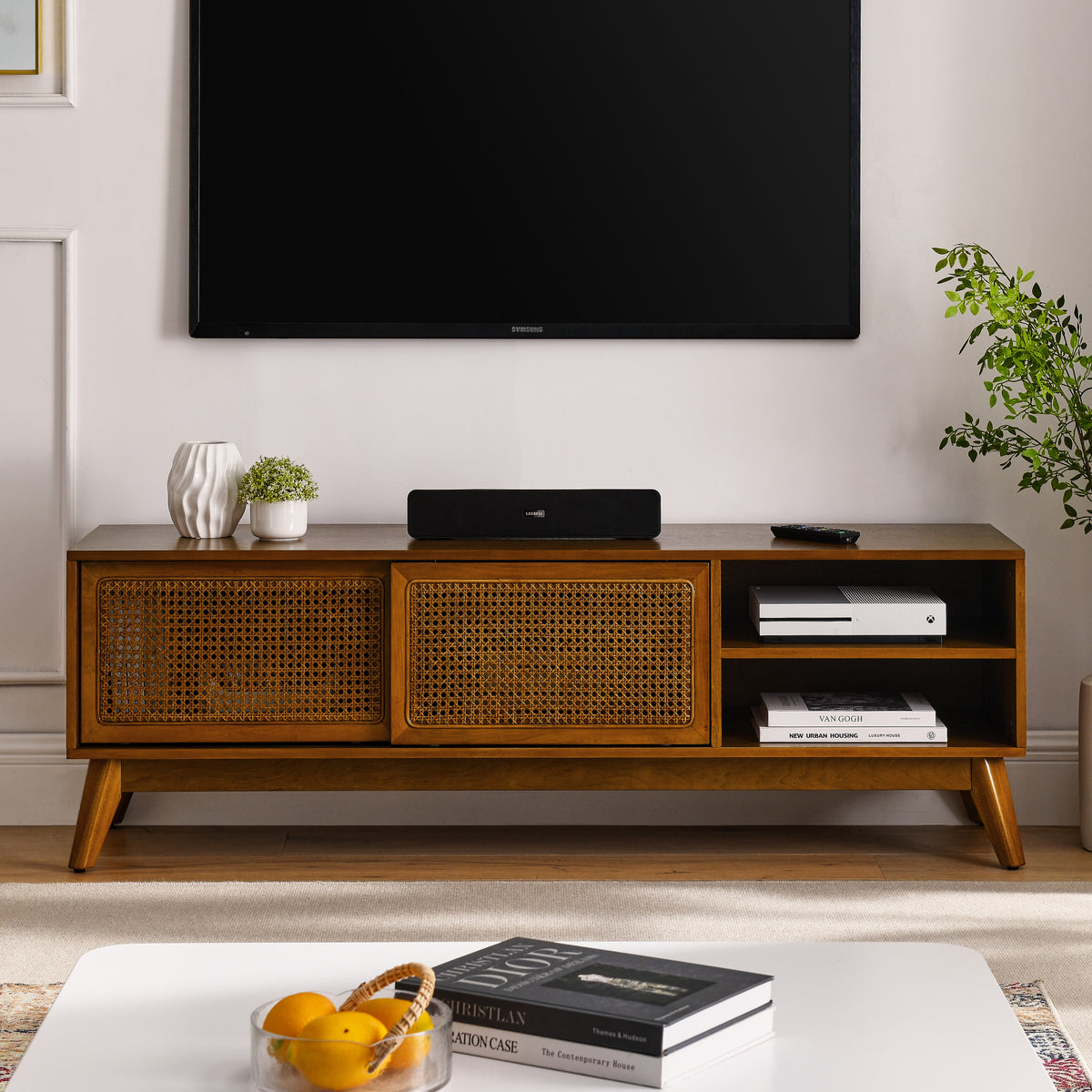 Brown TV Stand for TVs up to 65 in, 59 in Wide